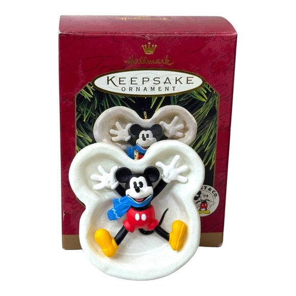 Disney Lot Hallmark Keepsake Mickey Mouse Christmas Ornament Band Magic Set Of 3 - Picture 4 of 11